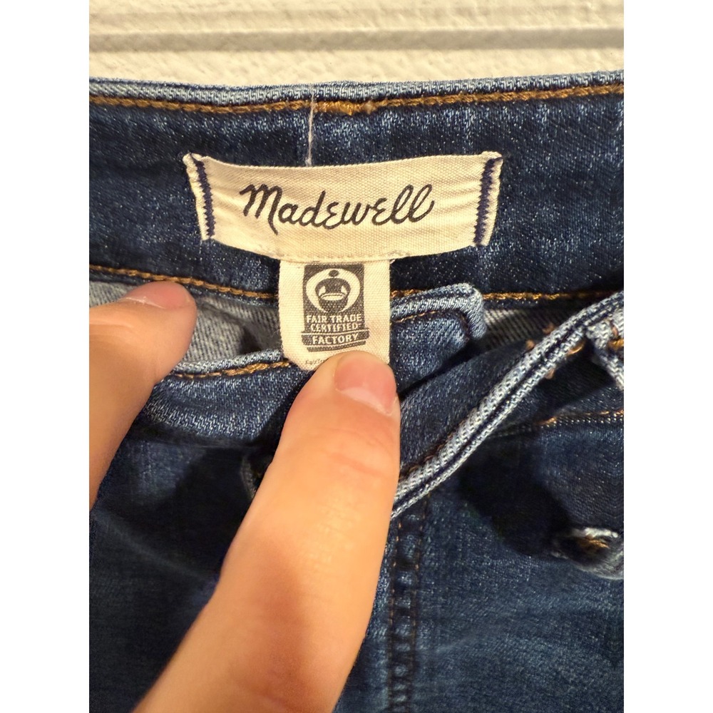 Madewell Skinny Jeans Women's Size 29 Blue Denim Curvy High Rise 5 Pocket Preppy - Picture 3 of 11